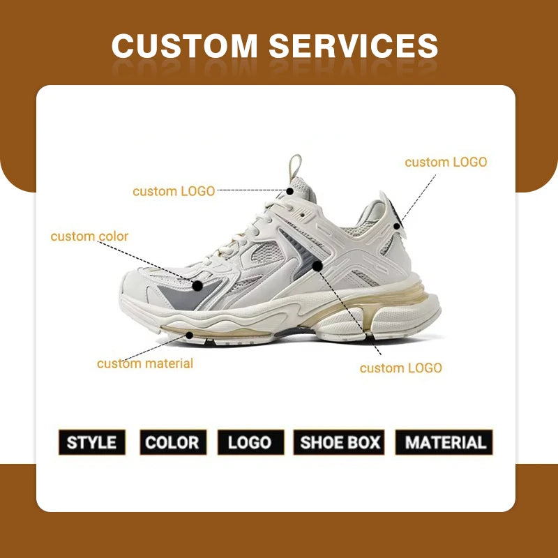 Men's Sneaker Spring Autumn New Design Mesh Breathable Sports Shoes Fashion Joker Casual Shoes Student Trend