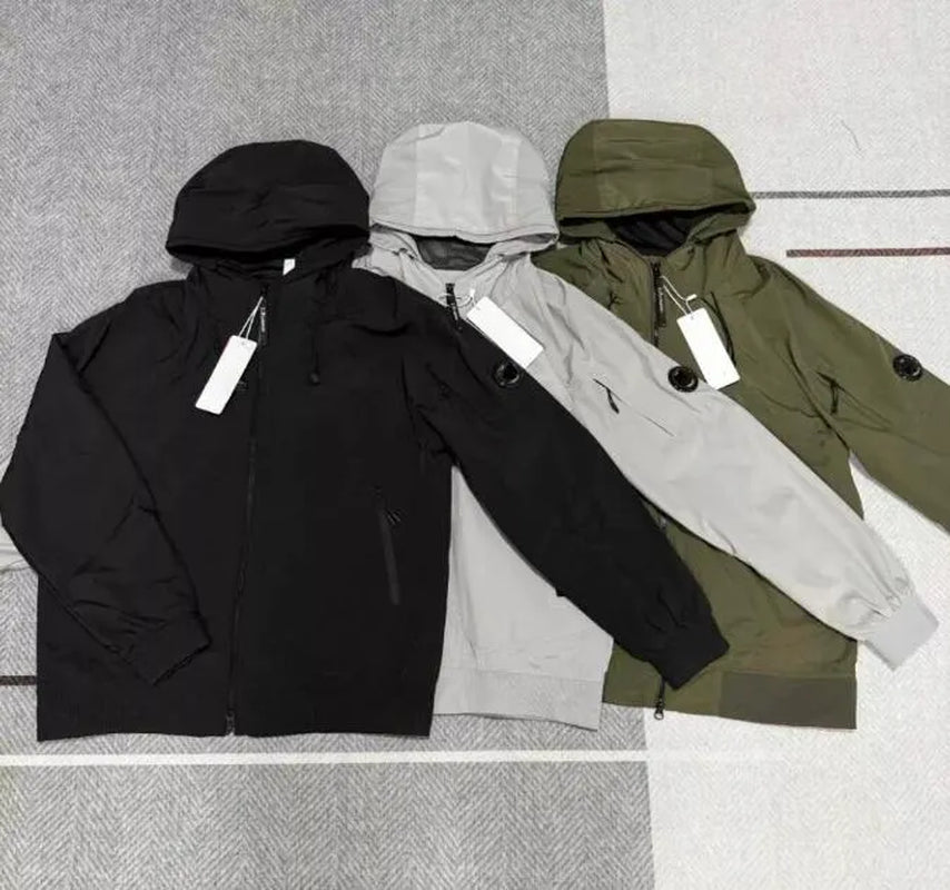 Hot Sell Designer Cpcompanys Trendy Brand CP Men Jacket Windbreaker Unisex Loose Zipper Embroidered Letter Jacket Overcoat Windproof Clothing High Street
