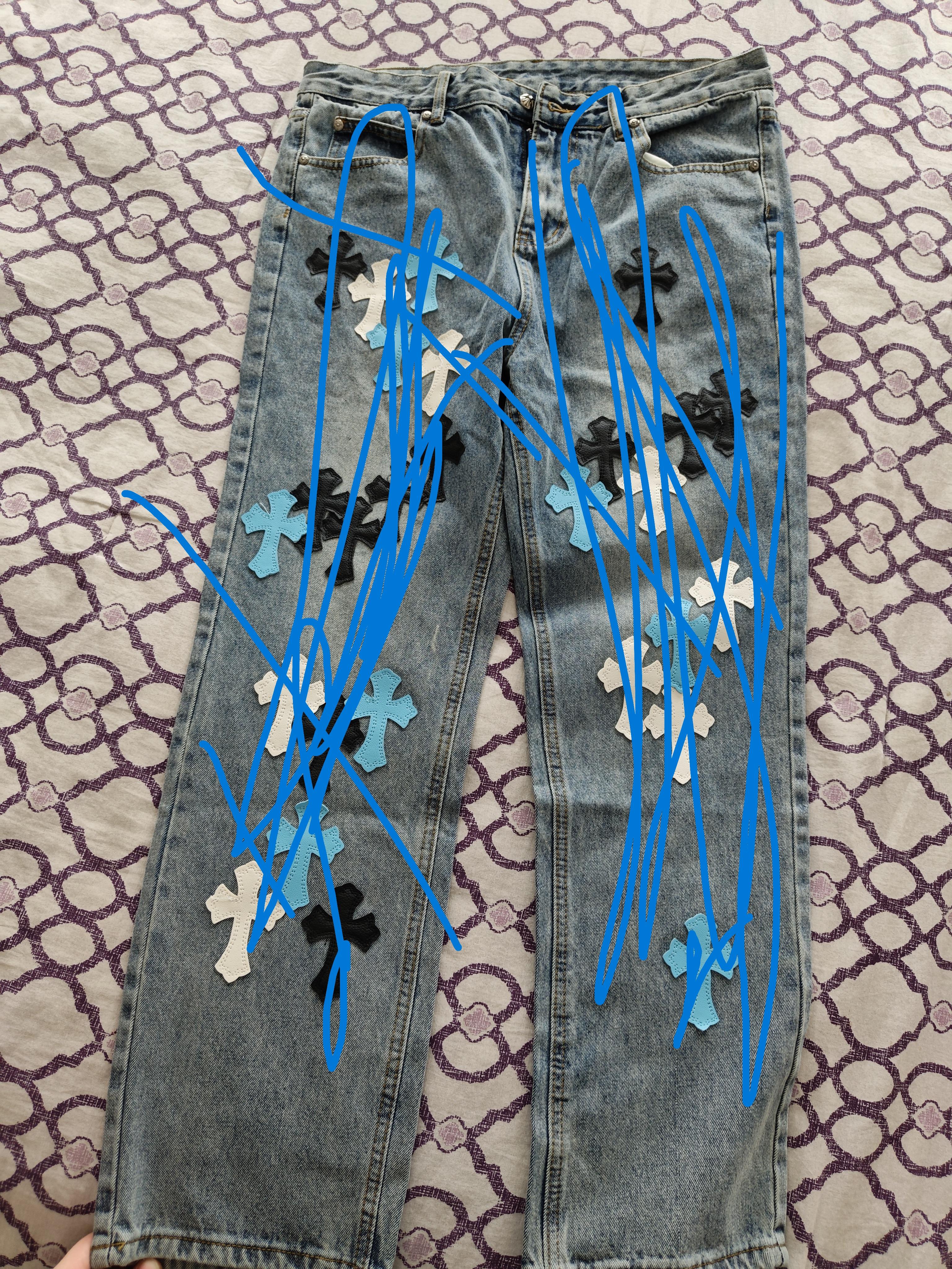 [36] fits [32] [CANADIAN WAREHOUSE] [FAST SHIPPING 7-10 DAYS] Chrome Jeans