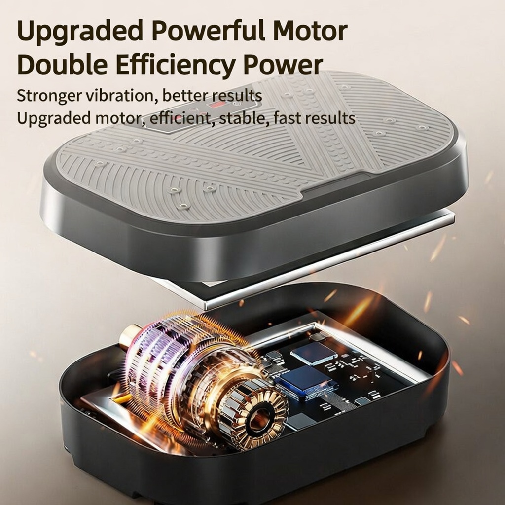 Fat burning vibration plate, with full set of accessories (a pair of drawstrings, bluetooth, remote control, plug)